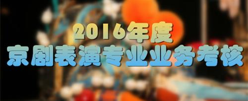 操插bb国家京剧院2016年度京剧表演专业业务考...